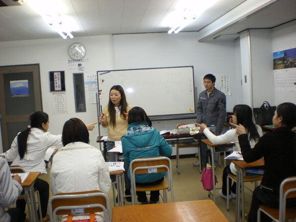 Giờ học tiếng Nhật tại Nhật Bản